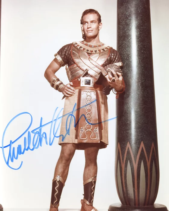 Charlton Heston autograph