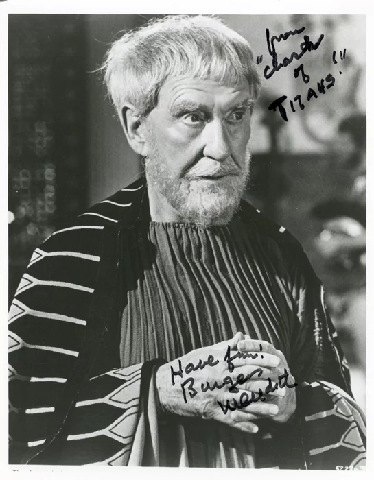 Burgess Meredith autograph