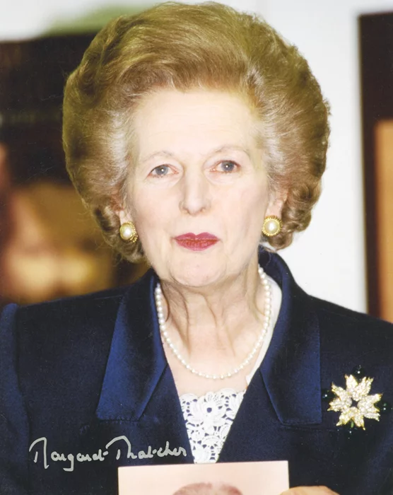 Margaret Thatcher autograph