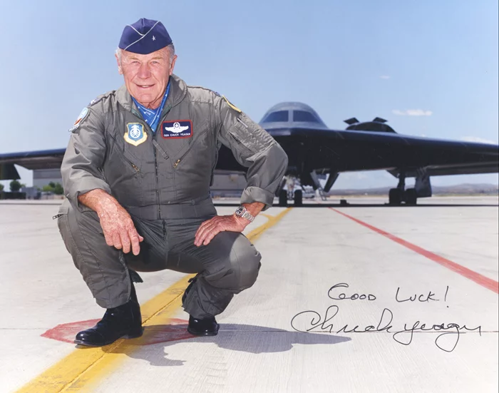 Chuck Yeager autograph