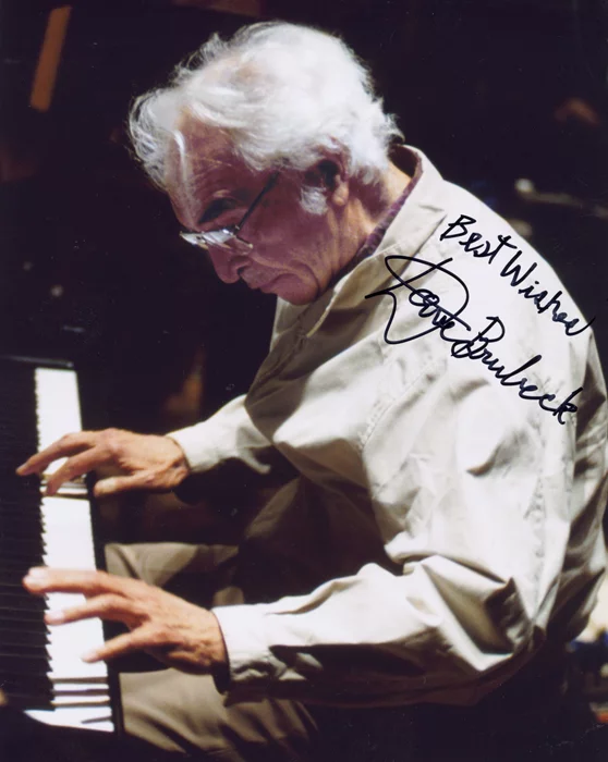 Dave Brubeck autograph