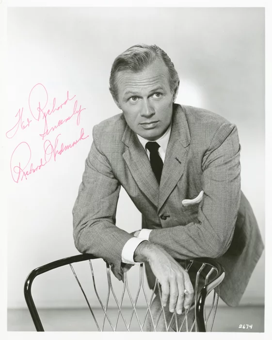 Richard Widmark autograph