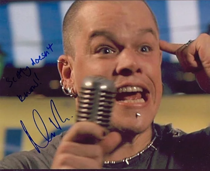 Matt Damon autograph