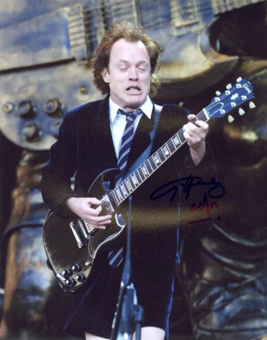 Angus Young autograph