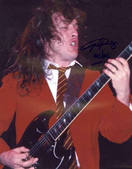 Angus Young autograph