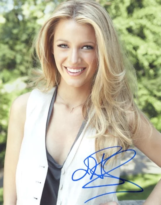 Blake Lively autograph