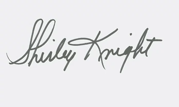 Shirley Knight autograph