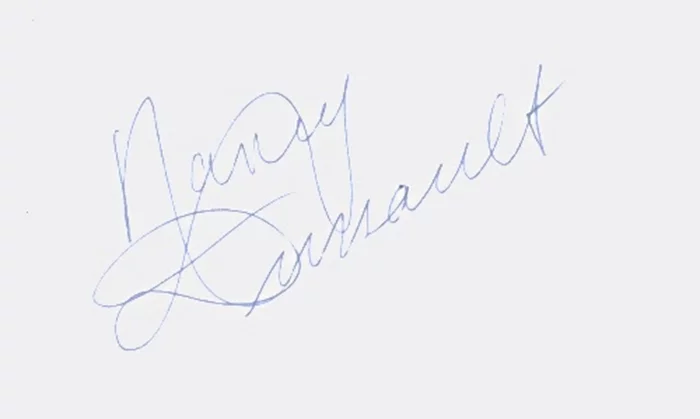 Nancy Dussault autograph