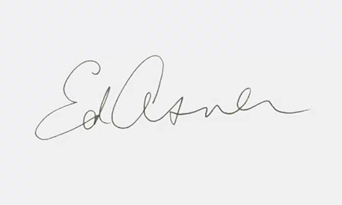 Ed Asner autograph