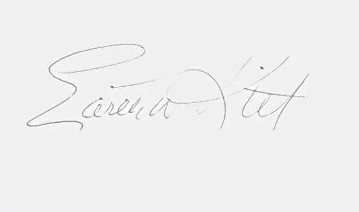 Eartha Kitt autograph