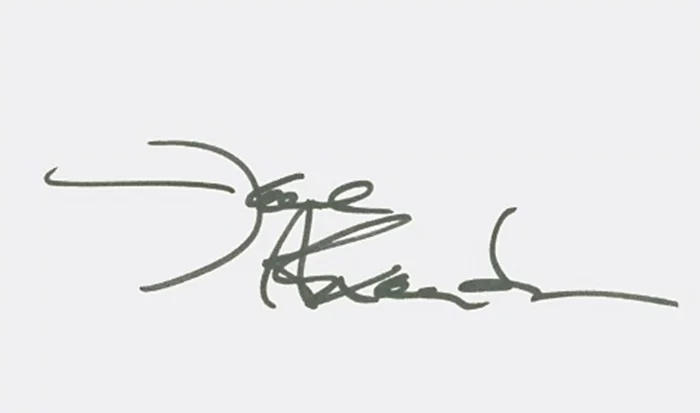 Jane Alexander autograph