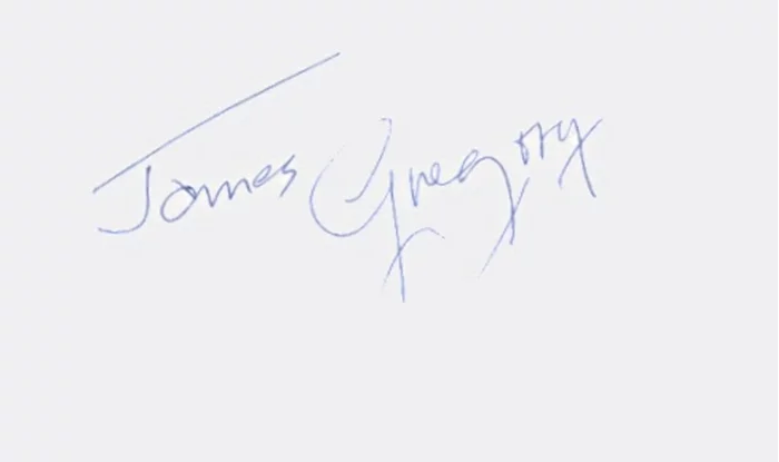 James Gregory autograph