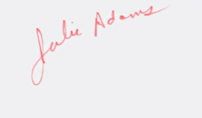 Julie Adams autograph