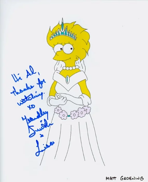Yeardley Smith autograph