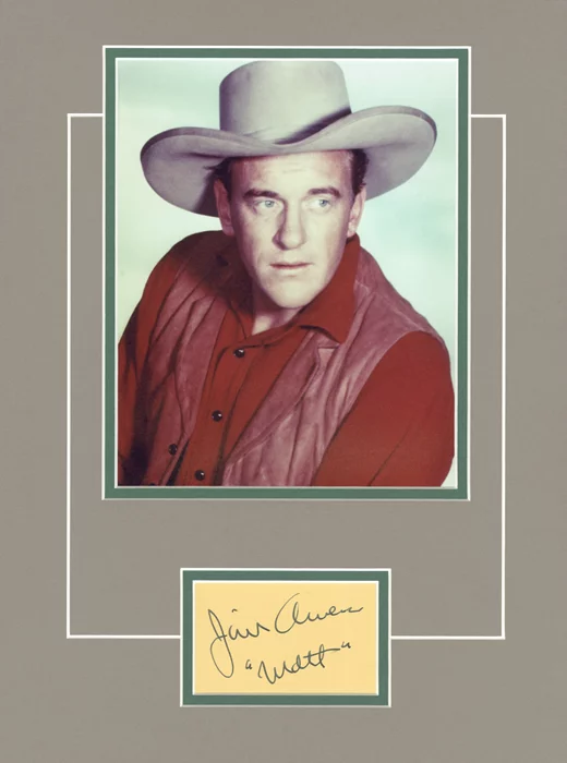 James Arness autograph