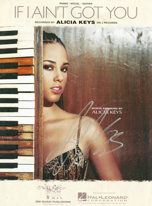 Alicia Keys autograph