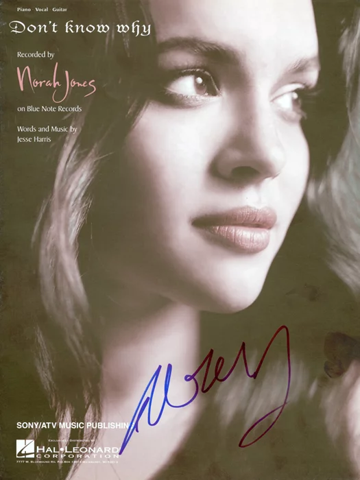Norah Jones autograph