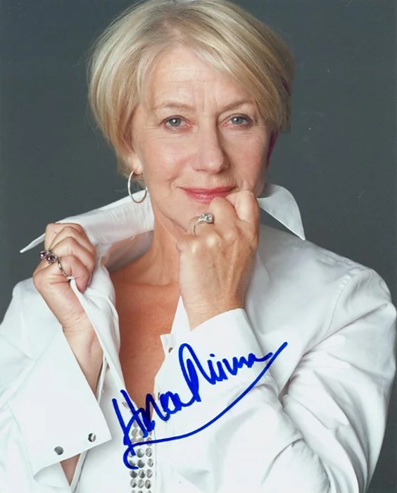 Helen Mirren autograph