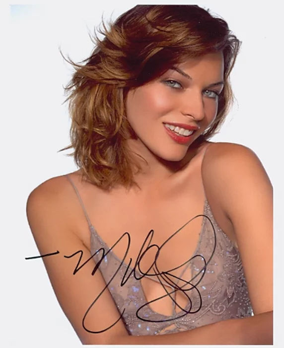 Milla Jovovich autograph