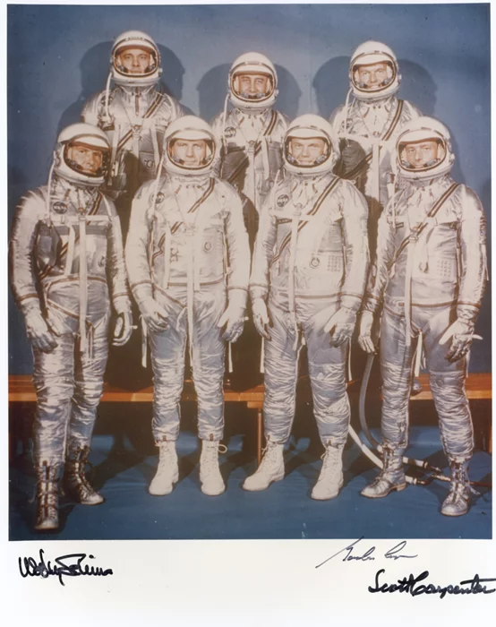 Mercury Astronauts autograph