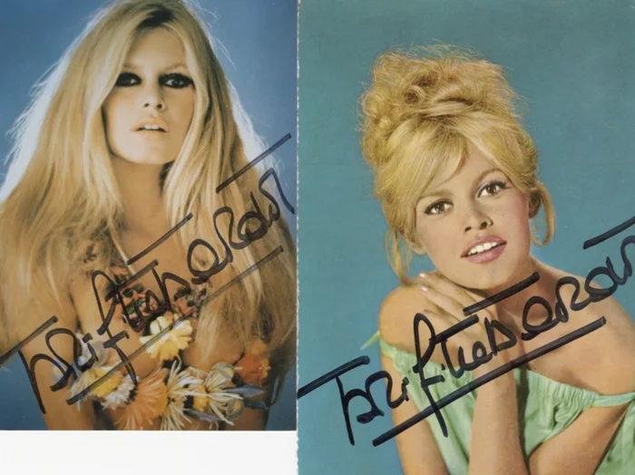 Brigitte Bardot autograph