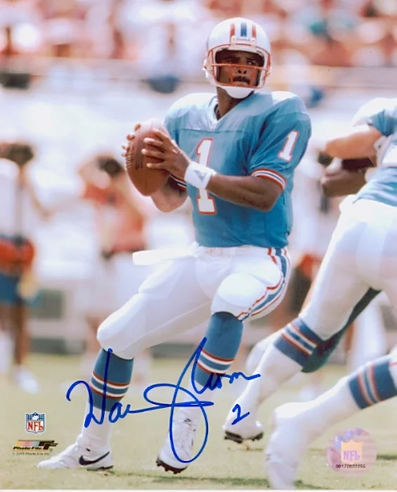 Warren Moon autograph
