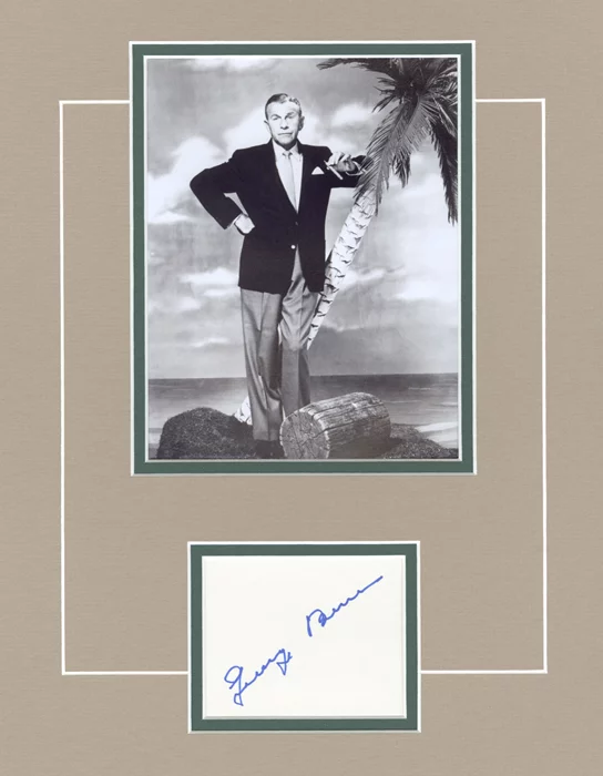 George Burns autograph