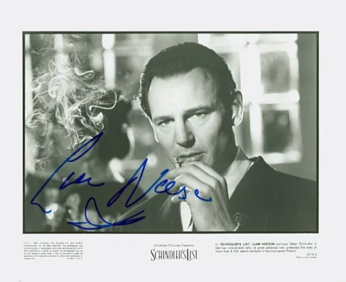 Liam Neeson autograph