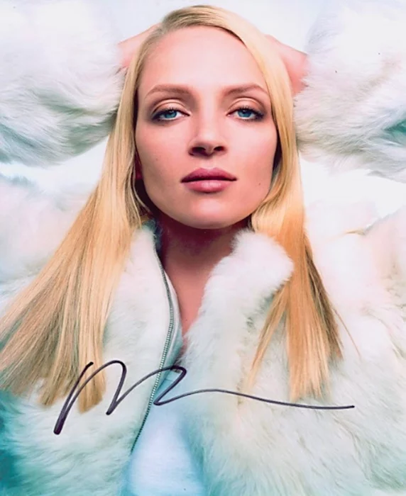 Uma Thurman autograph