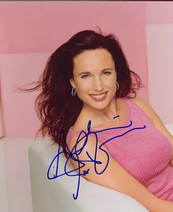 Andie MacDowell autograph