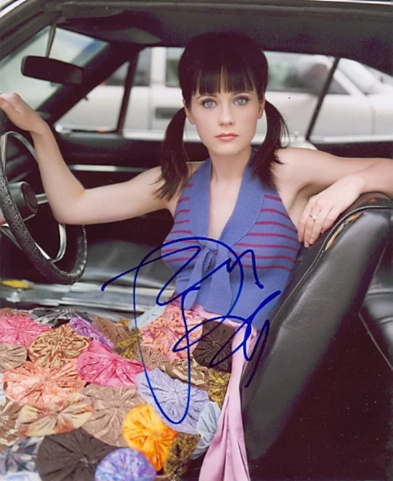 Zooey Deschanel autograph