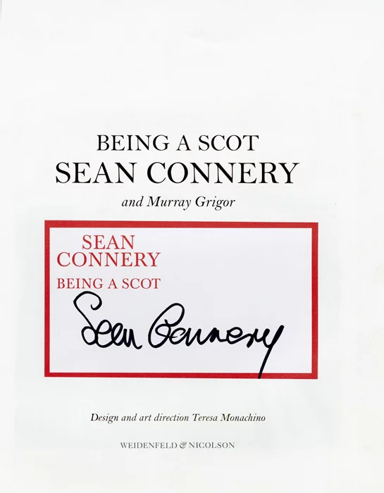 Sean Connery autograph