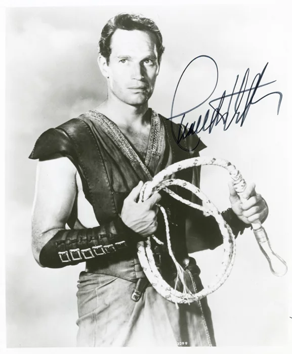 Charlton Heston autograph