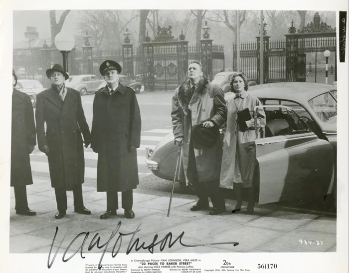 Van Johnson autograph