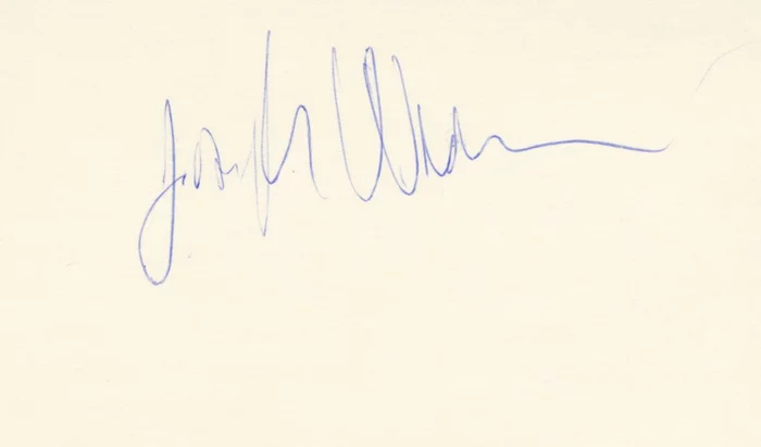Joseph Wiseman autograph