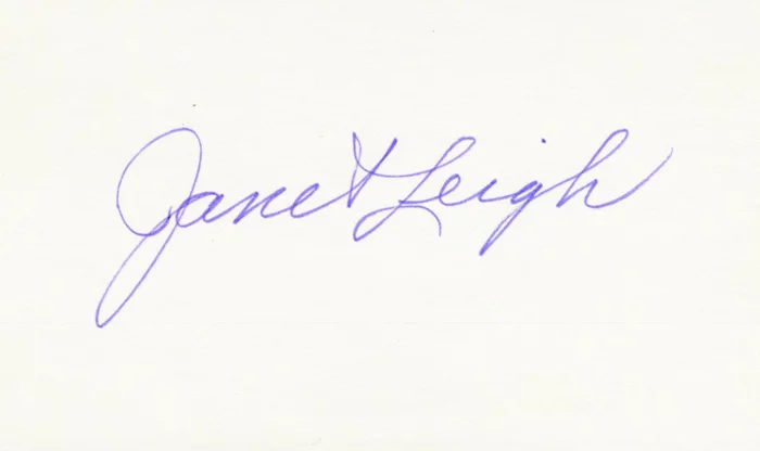 Janet Leigh autograph