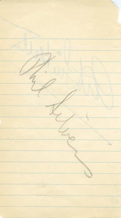 Phil Silvers autograph