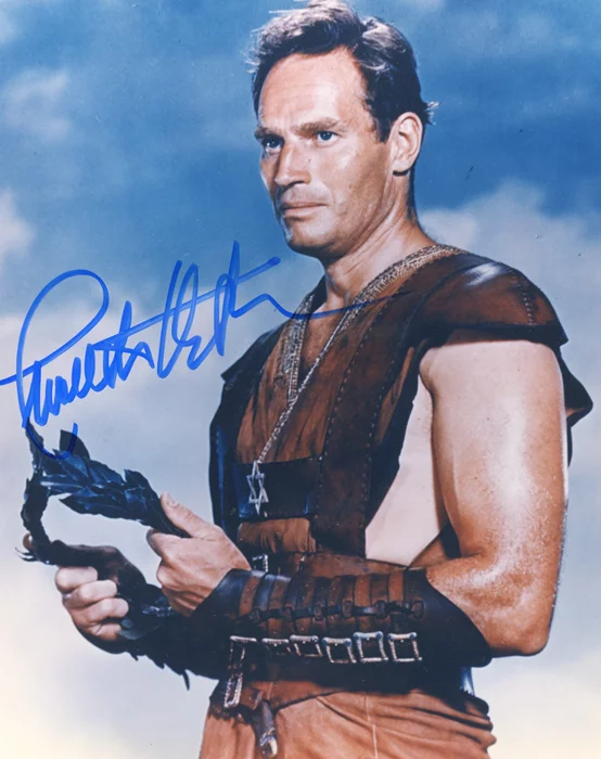 Charlton Heston autograph