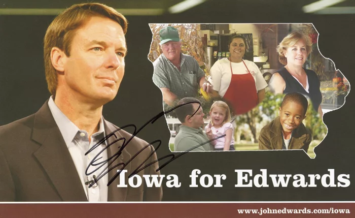 John Edwards autograph