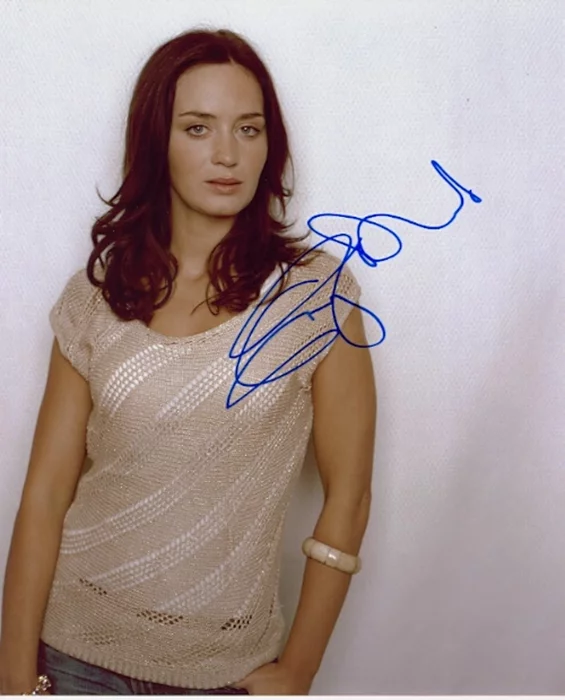 Emily Blunt autograph