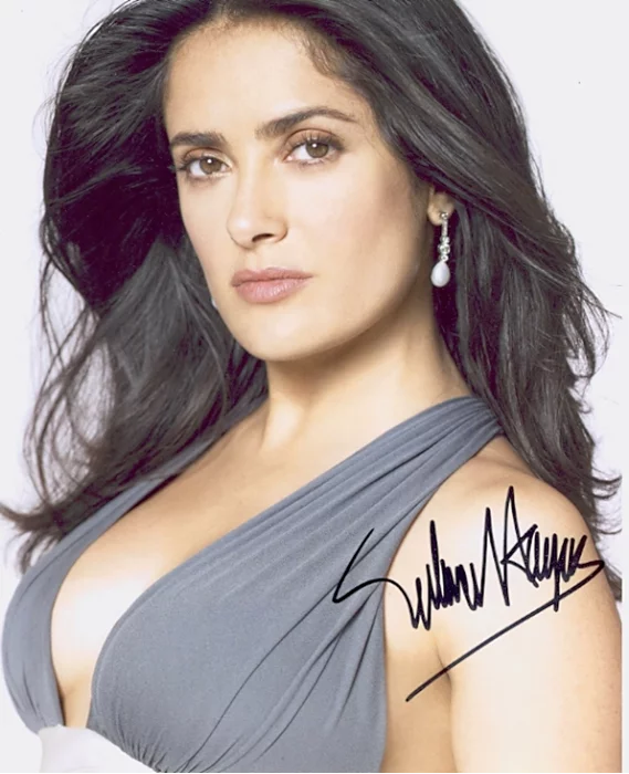 Salma Hayek autograph