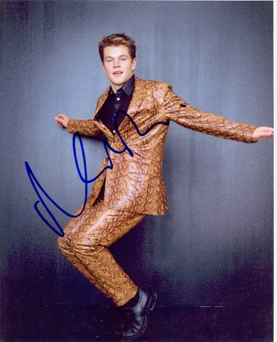 Matt Damon autograph