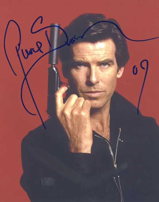Pierce Brosnan autograph