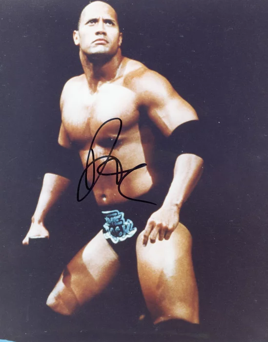The Rock autograph