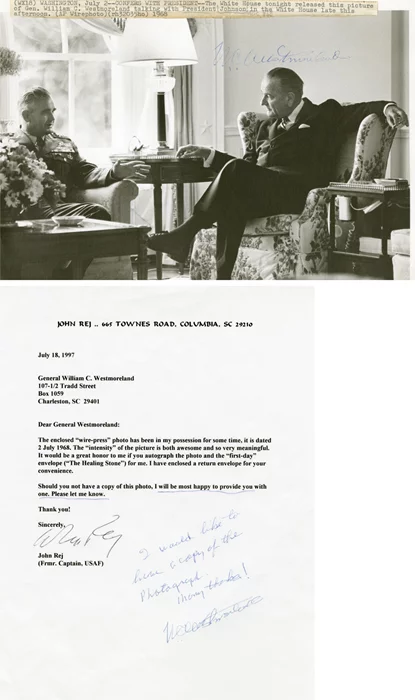 William Westmoreland autograph