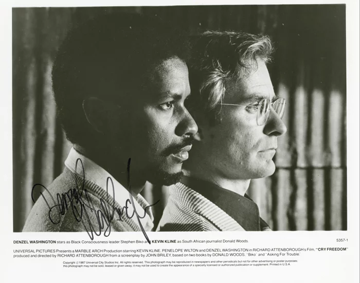 Denzel Washington autograph