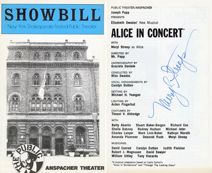 Meryl Streep autograph