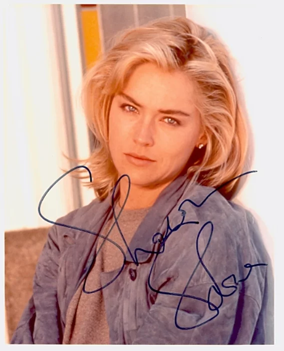 Sharon Stone autograph