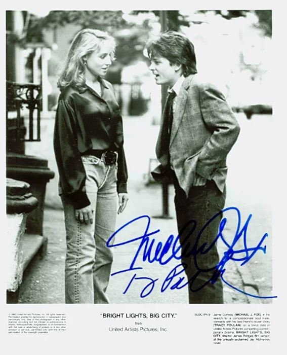 Bright Lights Big City autograph