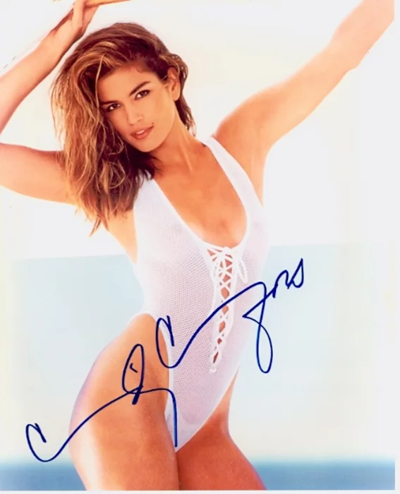 Cindy Crawford autograph